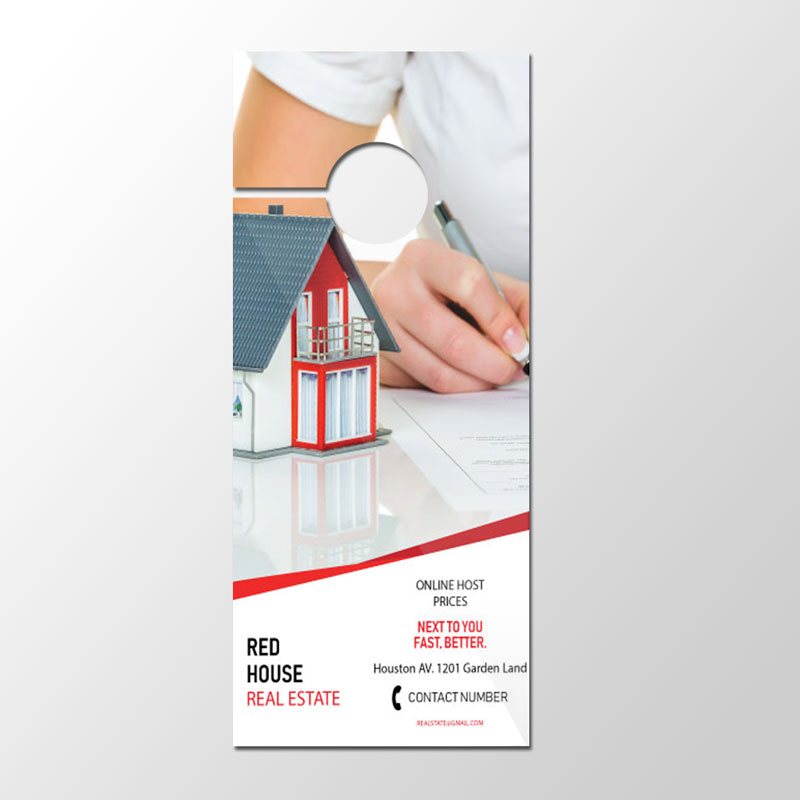 Uncoated Door Hangers 14pt