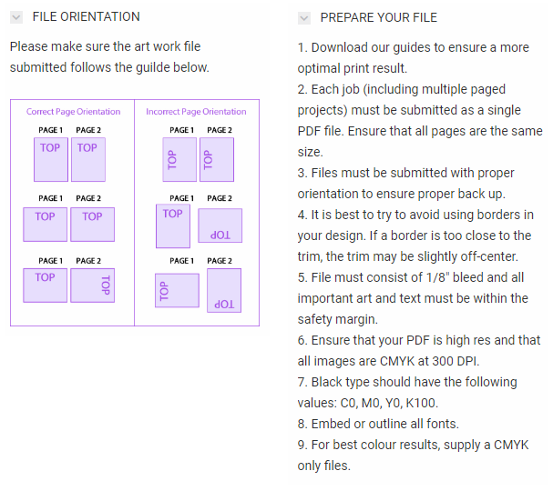 Printing - File Orientation & Preparation