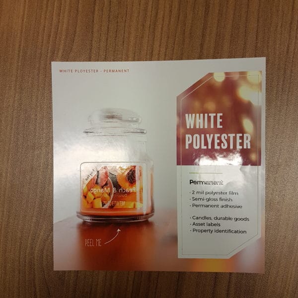 white polyester permanent
