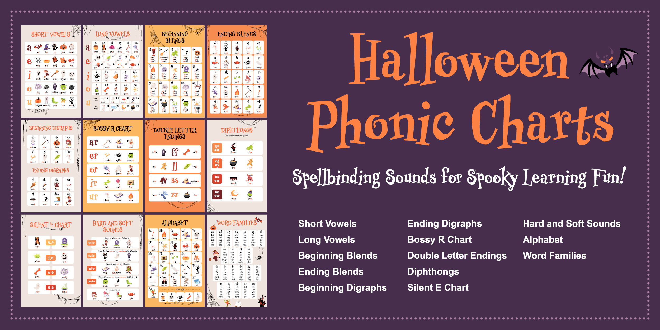 Halloween Phonic Charts